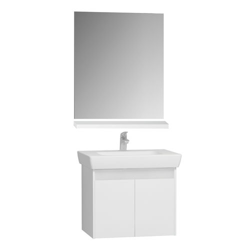 Mobile lavabo sospeso - 58901 - VitrA - in MDF / in teak / in melaminico