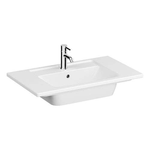 Lavabo da appoggio - 7056B003-0001 - VitrA - in ceramica / rettangolare / contemporaneo