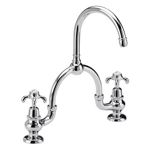 Miscelatore doppio comando per lavabo - B/B4-A2-C1 - VOLEVATCH - da appoggio / in metallo / da bagno