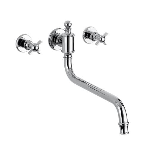 Miscelatore doppio comando da parete - H/K1-W0-2A - VOLEVATCH - in metallo / da bagno / da cucina