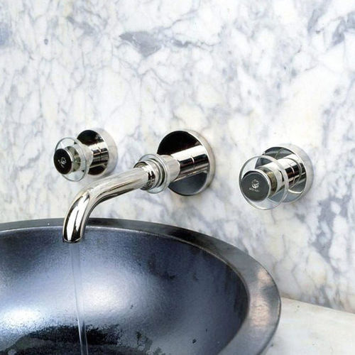 Miscelatore doppio comando per lavabo - GH/D0-N2-M1 - VOLEVATCH - da parete / in metallo / in cristallo