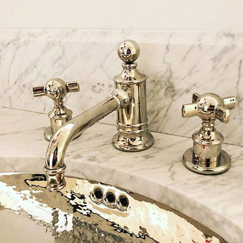 Miscelatore doppio comando per lavabo - H/L2-P0-1A - VOLEVATCH - da appoggio / in metallo / da bagno