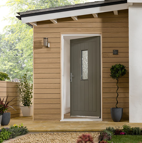 Porta d'ingresso - INSULUX : BEAUMANOR - JELD-WEN - in alluminio / in composito / battente