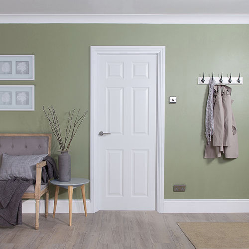 Porta da interno - BOSTONIAN : 6 PANEL - JELD-WEN - in MDF / battente / senza vetri