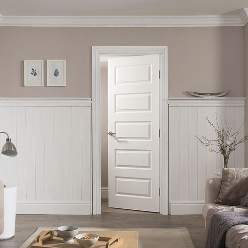 Porta da interno - ROCKPORT : 5 PANEL - JELD-WEN - in MDF / battente / senza vetri