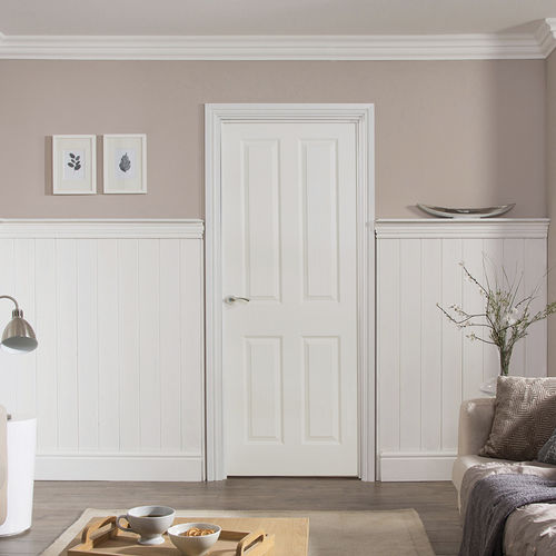 Porta da interno - OAKFIELD : 4 PANEL - JELD-WEN - in MDF / battente / senza vetri