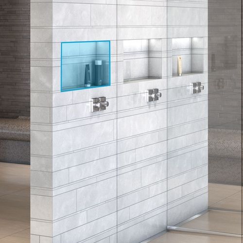 Pannello da costruzione in polistirene - SANWELL NICHES - wedi GmbH - per muro / per stanza da bagno / per mobile