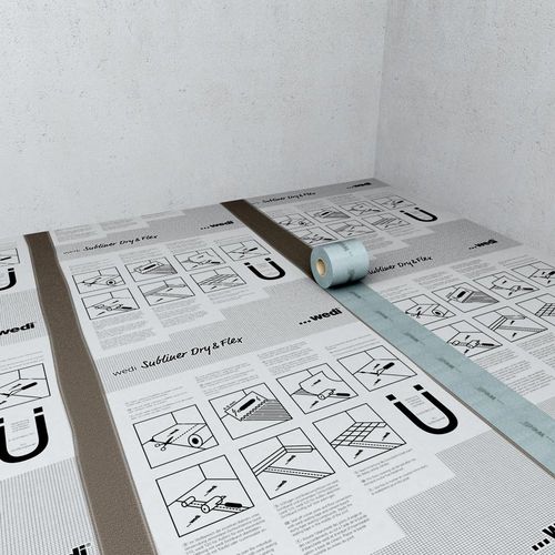 Membrana impermeabilizzante di protezione - SUBLINER - wedi GmbH - isolante / per muro / per pavimento