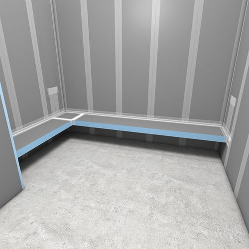 Sedile per doccia fisso - SANOASA FLOATING BENCH - wedi GmbH - da parete / in composito / contract
