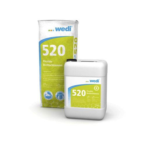 Malta di tenuta - 520 - wedi GmbH - per ambienti umidi / per cemento / in polvere