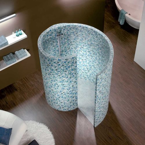 Doccia in espanso - Nautilo - wedi GmbH - in polistirene / curva