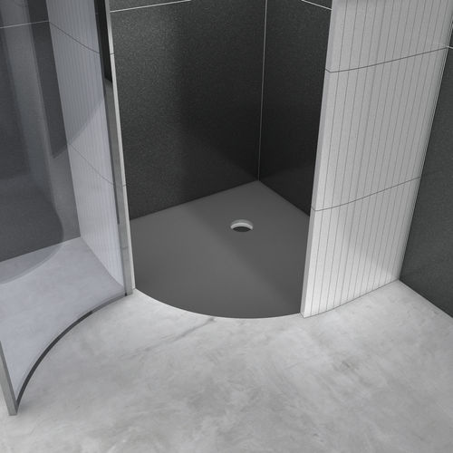 Piatto doccia d'angolo - FUNDO BORGO - wedi GmbH - da appoggio / piastrellabile / rasoterra
