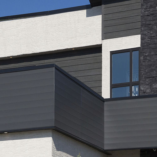 Rivestimento di facciata a doghe - URBANIX  - KAYCAN - in alluminio / liscio / aspetto legno