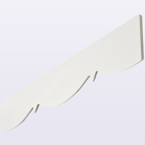 Fascia perimetrale del tetto in PVC - V-CREST - KESTREL / BCE - aspetto legno