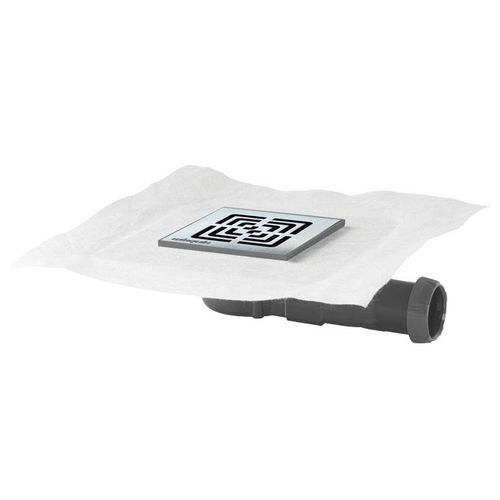 Scarico per doccia in acciaio inossidabile spazzolato - SLIM : 30722011 - WIRQUIN