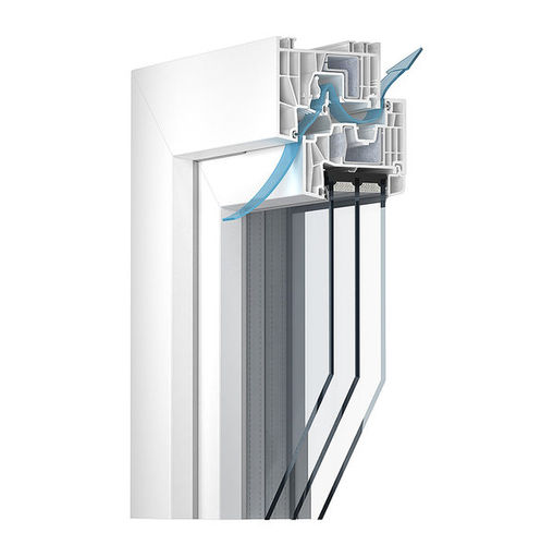 Profilato per finestra in PVC-U - 88 CLIMATEC 88 - KÖMMERLING - isolante