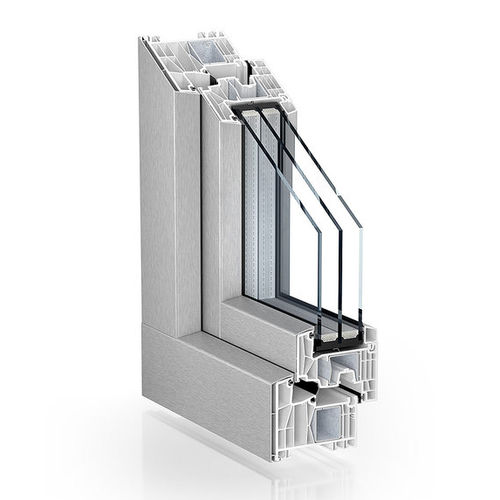 Profilato per finestra in alluminio - 88 ALUCLIP - KÖMMERLING - in PVC / termoisolante