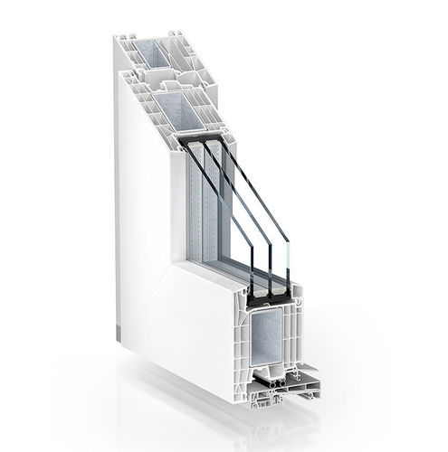 Profilato per porte in PVC - 88 OUTWARD OPENING - KÖMMERLING - in PVC-U / isolante