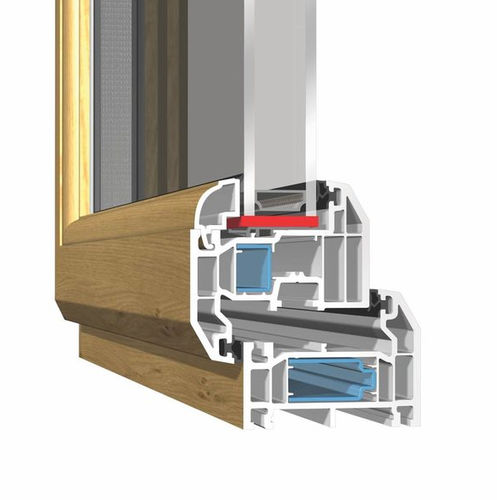 Profilato per finestra in PVC-U - EXTERNALLY BEADED SASH - KÖMMERLING - di sicurezza