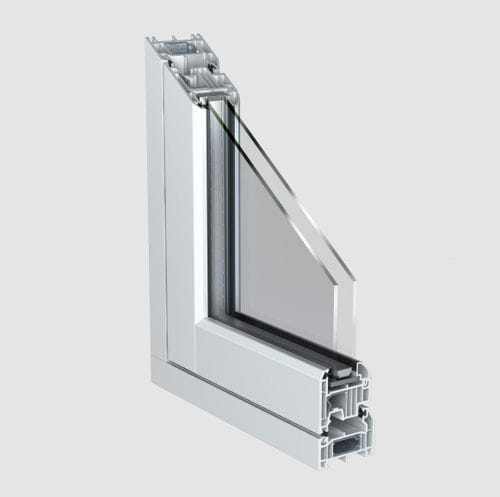 Profilato per finestra in PVC-U - FLUSH SASH - KÖMMERLING - di sicurezza