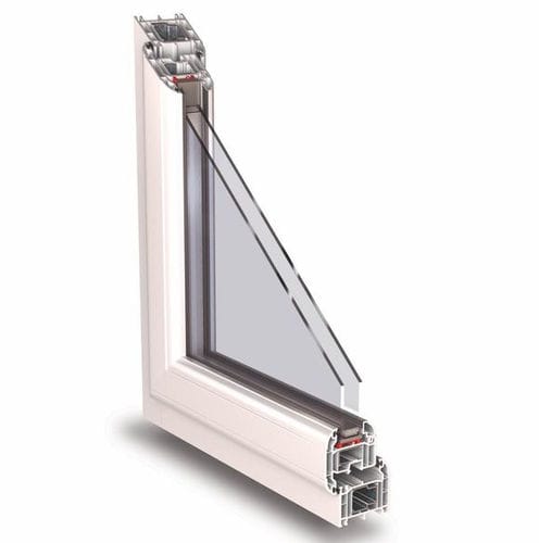 Profilato per porte in PVC-U - O70 STANDARD - KÖMMERLING - di sicurezza