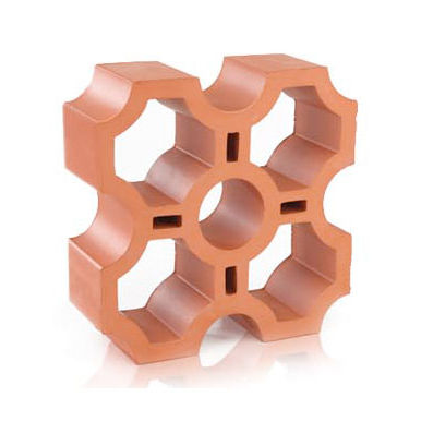 Mattone per parete - STAR - Cerámica La Escandella - di ventilazione / rosso