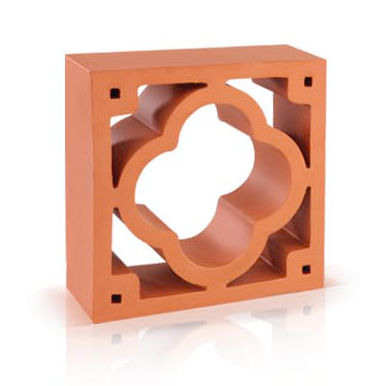 Mattone per parete - CLOVER - Cerámica La Escandella - di ventilazione / rosso