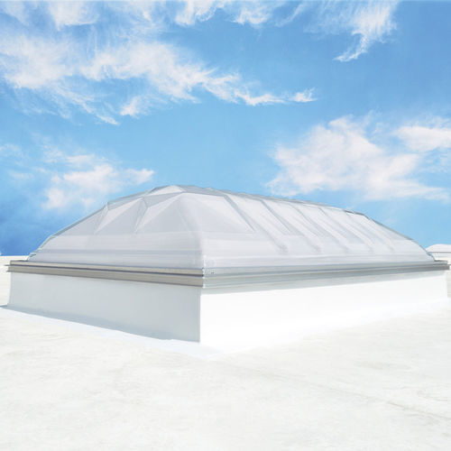 Lucernario in vetro - DYNAMIC  - VELUX - in acrilico / curvo / per tetto piano