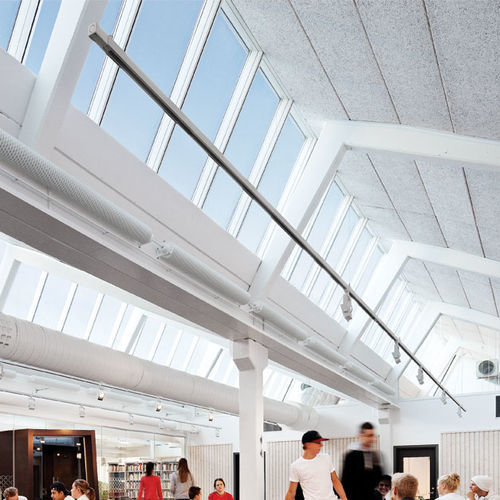 Lucernario per copertura - NORTHLIGHT 25-90° - VELUX - a doppi vetri / con cornice di supporto in lamiera / in vetro