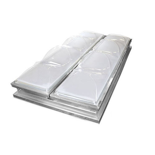 Lucernario per tetto piano - MECHANICAL - VELUX - con sistema di aspirazione fumi
