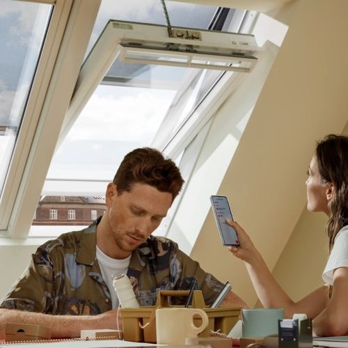 Finestra da tetto elettrica - ZZZ 275 - VELUX - in metallo / a soffietto / ad anta singola
