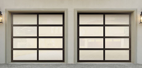 Porta sezionale per garage - 8850 - WAYNE DALTON - in alluminio / automatica
