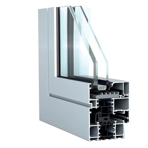 Finestra in alluminio - WICLINE 65HI  - WICONA - a battente / con apertura visibile / a doppi vetri