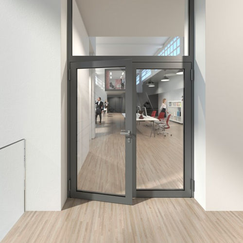 Porta senza rottura di ponte termico - WICSTYLE 65 N NG FP  - WICONA - da interno / in alluminio / battente
