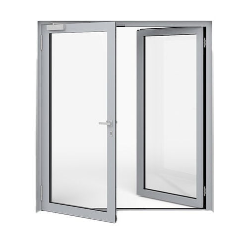 Porta con ante ad apertura inversa - WICSTYLE 65 NG  - WICONA - d'ingresso / in alluminio / battente