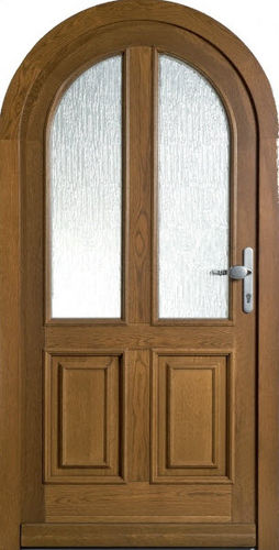 Porta d'ingresso - LIGNE PASSION : SHOREA - TRYBA - in rovere / battente / semivetrata