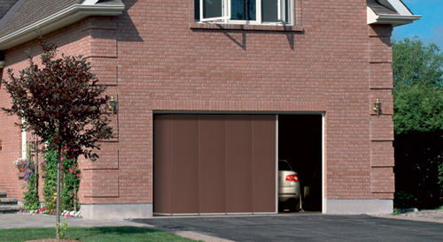 Porta sezionale laterale per garage - PGSL - TRYBA - in alluminio / automatica