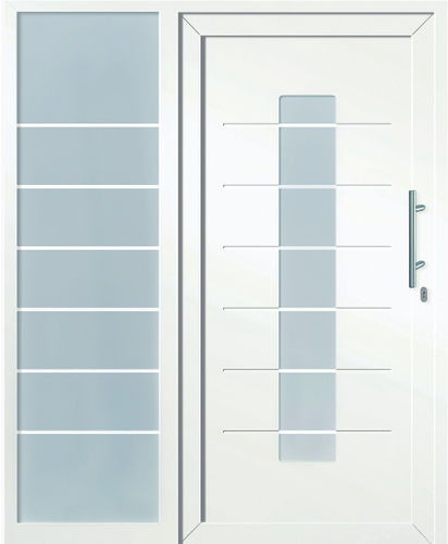 Porta d'ingresso - LIGNE EXCELLENCE : COLOMBIA - TRYBA - in PVC / battente / vetrata