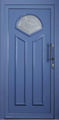 Porta d'ingresso - LIGNE PASSION : TRAMONTANE - TRYBA - in alluminio / battente / classica
