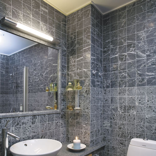 Piastrella in pietra - TK-281 BLUE - TULIKIVI - opaca / da bagno / da parete