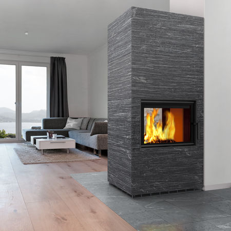 Stufa a legna - LAMU - TULIKIVI - 8 kW / a pavimento / tradizionale