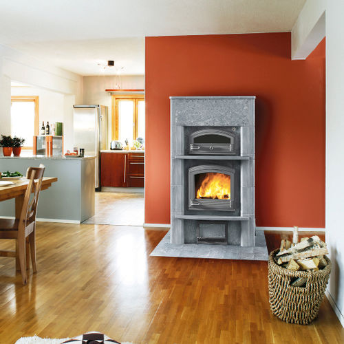 Stufa a legna - TLU2000/91 - TULIKIVI - tradizionale / in pietra / con forno