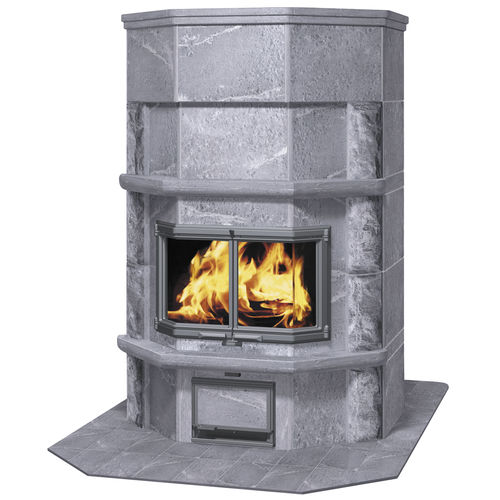 Stufa a legna - TLU2687/11 - TULIKIVI - tradizionale / in steatite / con forno
