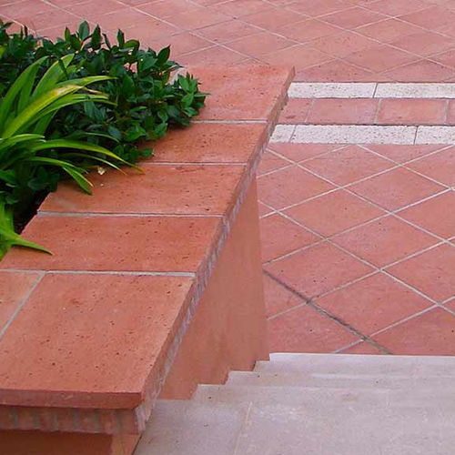 Piastrella in terracotta - TERRES CUITES DE RAUJOLLES - levigata / patinata / da esterno