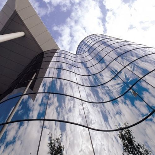 Pannello in vetro temprato - HEAT-STRENGTHENED - Tambest Glass Solutions - trasparente / per facciata / curvo