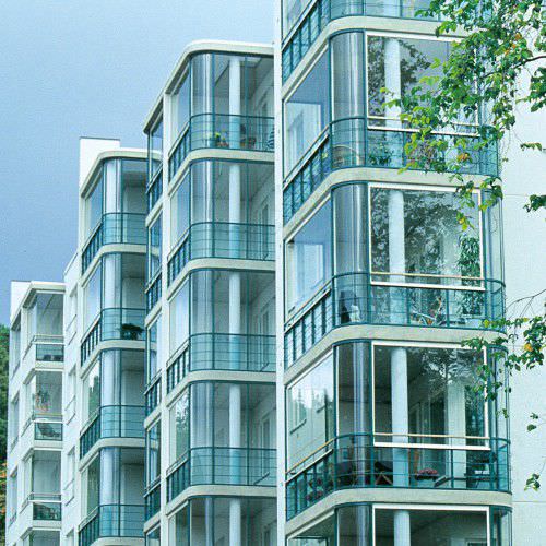 Balcone pannelli in vetro - Tambest Glass Solutions - in alluminio