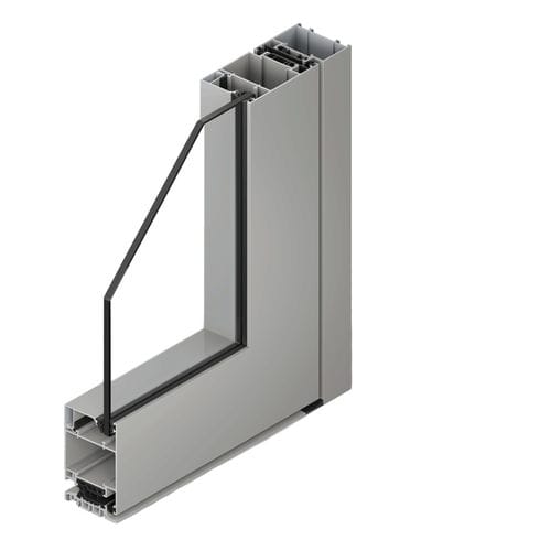 Porta d'ingresso - SOLEAL NEXT 65N - TECHNAL - in alluminio / battente / contemporanea