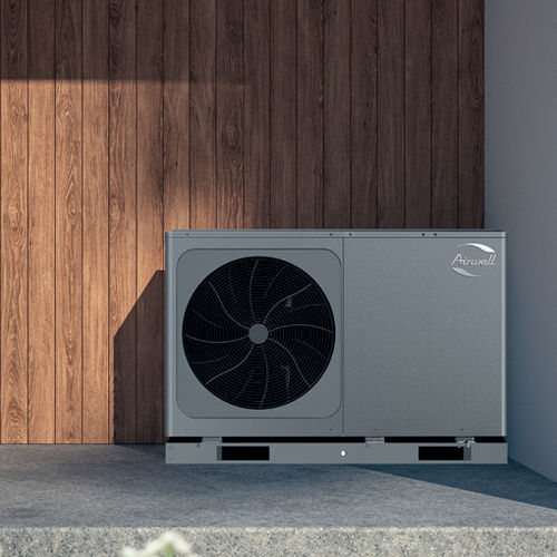 Pompa di calore aria-acqua - WELLEA MONOBLOC HT - AIRWELL - per uso residenziale / da esterno / monoblocco