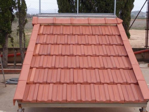 Tegola marsigliese - ALICANTINA - Tejas Borja S.A.U. - fotovoltaica / in terracotta / rossa
