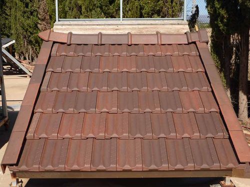 Tegola marsigliese - ALICANTINA - Tejas Borja S.A.U. - fotovoltaica / in terracotta / marrone